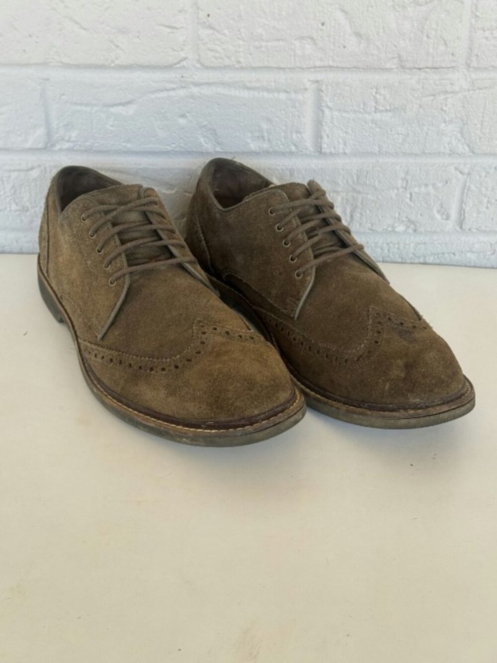 Cole Haan Suede Wingtip Oxford Shoes Men's 9